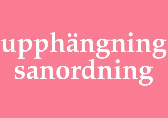 Synonym upphängningsanordning