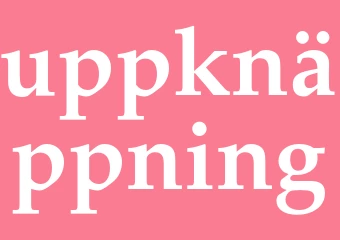 Synonym uppknäppning