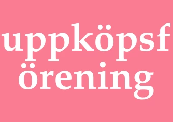 Synonym uppköpsförening