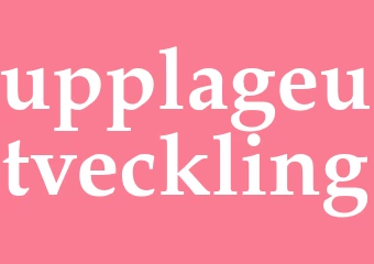 Synonym upplageutveckling