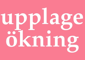 Synonym upplageökning
