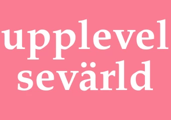 Synonym upplevelsevärld