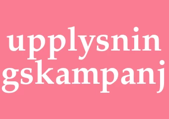 Synonym upplysningskampanj