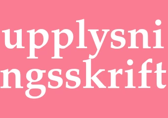 Synonym upplysningsskrift