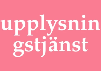 Synonym upplysningstjänst