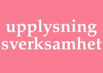 Synonym upplysningsverksamhet
