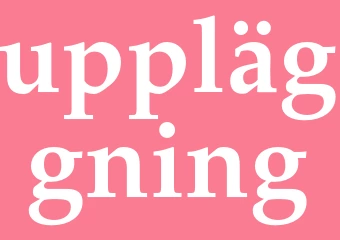 Synonym uppläggning