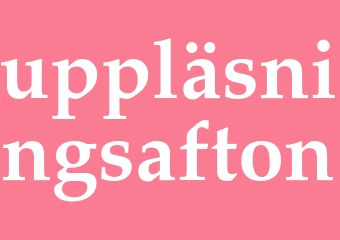 Synonym uppläsningsafton