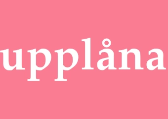 Synonym upplåna