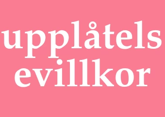 Synonym upplåtelsevillkor