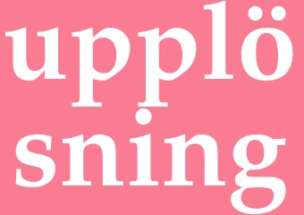 Synonym upplösning