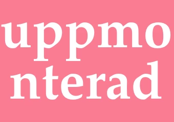 Synonym uppmonterad