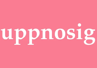 Synonym uppnosig