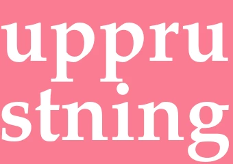 Synonym upprustning