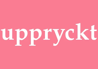 Synonym uppryckt