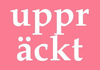 Synonym uppräckt