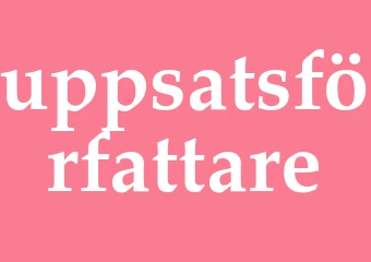 Synonym uppsatsförfattare
