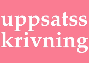Synonym uppsatsskrivning