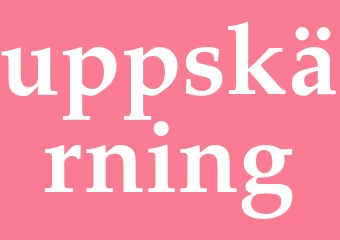 Synonym uppskärning