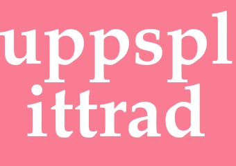 Synonym uppsplittrad