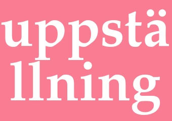 Synonym uppställning