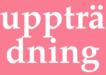 Synonym uppträdning