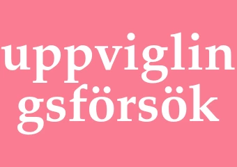 Synonym uppviglingsförsök