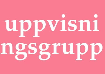 Synonym uppvisningsgrupp