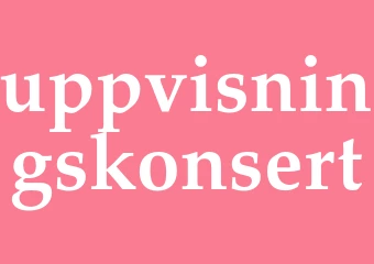 Synonym uppvisningskonsert