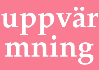 Synonym uppvärmning