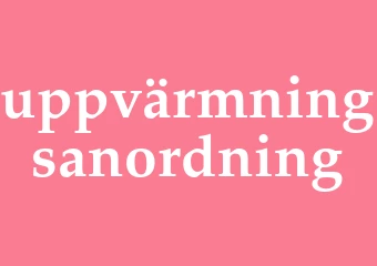 Synonym uppvärmningsanordning