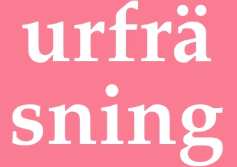 Synonym urfräsning