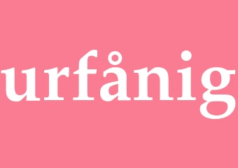 Synonym urfånig