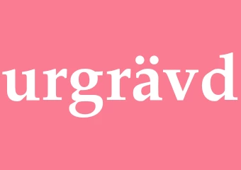 Synonym urgrävd