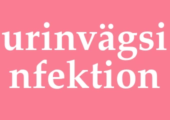 Synonym urinvägsinfektion