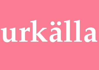 Synonym urkälla
