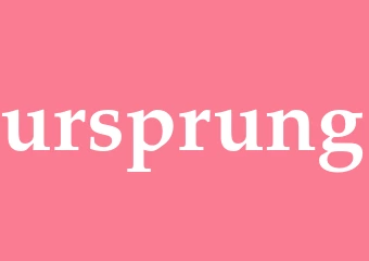 Synonym ursprung
