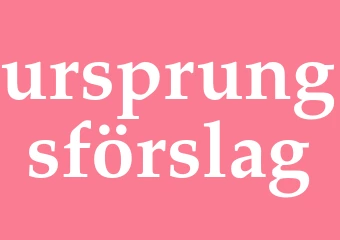 Synonym ursprungsförslag