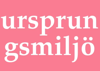 Synonym ursprungsmiljö