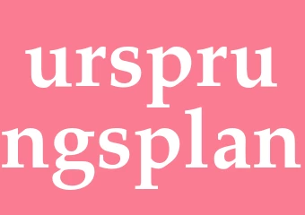 Synonym ursprungsplan