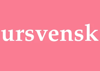 Synonym ursvensk