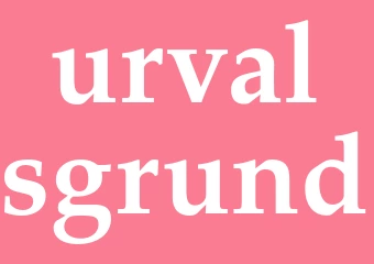 Synonym urvalsgrund