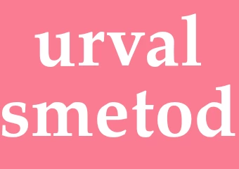 Synonym urvalsmetod