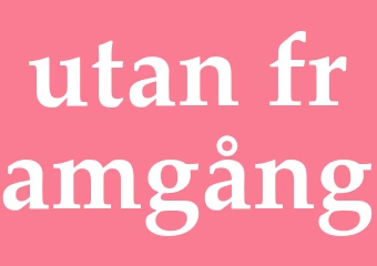 Synonym utan framgång