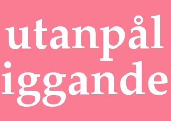 Synonym utanpåliggande