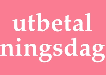 Synonym utbetalningsdag