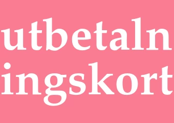 Synonym utbetalningskort