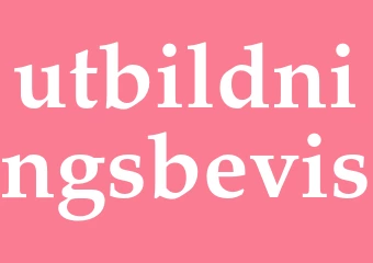 Synonym utbildningsbevis