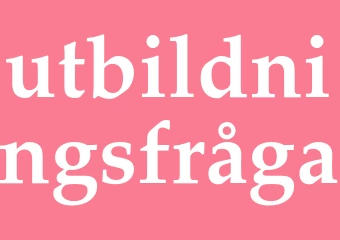 Synonym utbildningsfråga