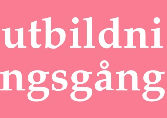Synonym utbildningsgång